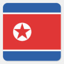 Recherche de la corée du nord autocollants Drapeau