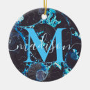 Recherche de fossile ornements Bleu