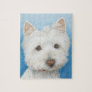 Recherche de chien westie puzzles Mignon
