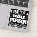 Recherche de humour antisocial autocollants Anxiété sociale