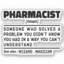 Recherche de pharmacien autocollants Technicien en pharmacie