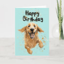 Recherche de golden retriever anniversaire cartes Chien