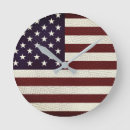 Recherche de drapeau américain rond horloges Vétéran
