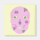 Recherche de crânes de sucre magnets Floral