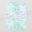 Recherche de poulpe de bébé invitations Coloré