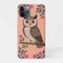 Recherche de hibou rose iphone coques Floral