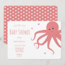 Recherche de octopus baby shower invitations Rose