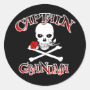 Recherche de capitaine pirate autocollants Jolly roger