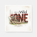 Recherche de bûcheron serviettes Animaux forestiers