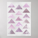 Recherche de triangle rose posters Minimaliste
