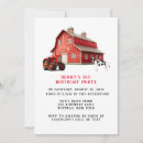 Recherche de animaux grange invitations Rouge