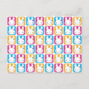 Recherche de motif de lapin cartes postales Mignon