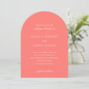 Recherche de corail mariage invitations Moderne
