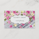 Recherche de fleurs romantiques cartes visite Élégant