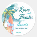 Recherche de palmier bleu autocollants Fête d'anniversaire