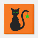 Recherche de minou noir magnets Halloween