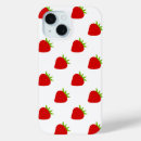 Recherche de motif de fraise iphone coques Rouge