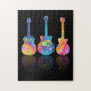Recherche de guitare puzzles Musical