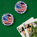 Recherche de drapeau américain jetons poker Rouge blanc bleu