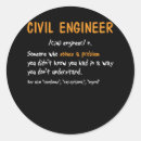 Recherche de ingénieur civil autocollants Drôle