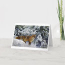 Recherche de renard vintage vœux cartes Rétro