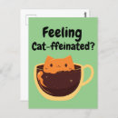 Recherche de café de kawaii cartes postales Dessin animé