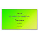 Recherche de jaune fluorescent cartes visite Brillant