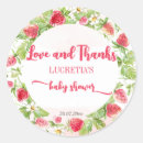 Recherche de fraise rose autocollants Sucré