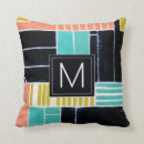 Recherche de monogramme géométrique coussins Motif