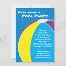 Recherche de beach ball invitations Fête de la piscine
