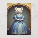 Recherche de souris blanche cartes postales Rongeur