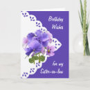 Recherche de belles fleurs vœux cartes Sœur