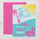Recherche de pink pool party invitations Jeune fille