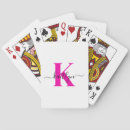 Recherche de initiales monogramme jeux de cartes Nom