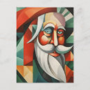 Recherche de père noël moderne cartes postales Rouge