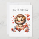 Recherche de lion toutes vœux cartes D'anniversaire pour enfants