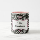 Recherche de rayures de zèbre tasses Rose