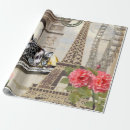 Recherche de vieux vintage papier cadeau Paris
