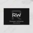 Recherche de initial standard cartes visite Minimaliste
