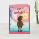 Recherche de drôle cheval anniversaire cartes animaux