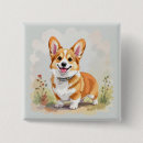 Recherche de corgi badges Illustration