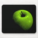 Recherche de pomme verte tapis souris Noir