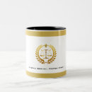 Recherche de justice tasses Noir et or
