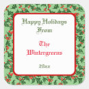 Recherche de red holly berries autocollants Vert