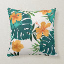 Recherche de fleurs exotiques coussins Vert