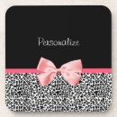 Recherche de léopard rose dessous de verres Mode