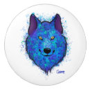 Recherche de nous loup boutons et poignées de porte Bleu