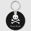 Recherche de pirate drôle porteclés Noir et blanc