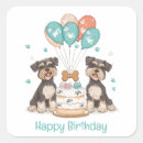 Recherche de chien de schnauzer autocollants Empreintes de pattes