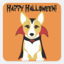 Recherche de chien vampire autocollants Citrouille